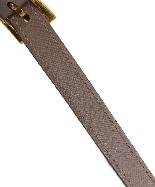 PRADA（プラダ）PRADA (プラダ) 2WAYレザーショルダーバッグ ピンクの古着・服飾アイテム