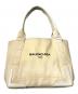 中古・古着 BALENCIAGA (バレンシアガ) ハンドバッグ/キャンバストートバッグ ベージュ：15000円