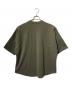 is-ness (イズネス) ステッチサークルラインカットソー/半袖シャツ カーキ サイズ:L：6000円