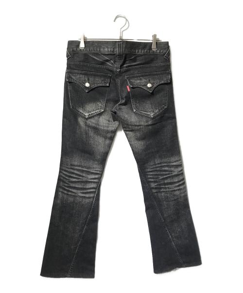 TORNADO MART（トルネードマート）TORNADO MART (トルネードマート) フレアデニムパンツ ブラック サイズ:Lの古着・服飾アイテム