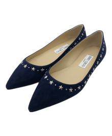 JIMMY CHOO（ジミーチュウ）の古着「星スタッズパンプス」｜ネイビー