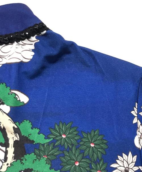 MUKZIN（ムクジン）MUKZIN (ムクジン) 総柄長袖カットソー／バックボタンカットソー マルチカラー サイズ:Lの古着・服飾アイテム