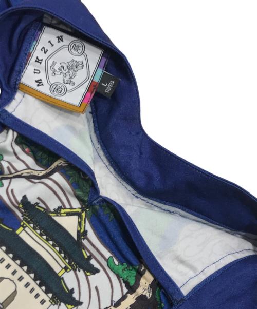 MUKZIN（ムクジン）MUKZIN (ムクジン) 総柄長袖カットソー／バックボタンカットソー マルチカラー サイズ:Lの古着・服飾アイテム