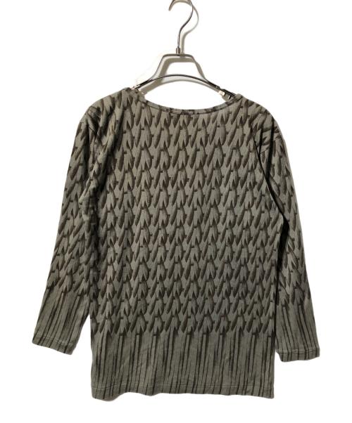 ISSEY MIYAKE（イッセイミヤケ）ISSEY MIYAKE (イッセイミヤケ) 80`s総柄カットソー グレー サイズ:Mの古着・服飾アイテム