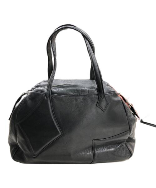 Vivienne Westwood（ヴィヴィアンウエストウッド）Vivienne Westwood (ヴィヴィアンウエストウッド) レザーハンドバッグ ブラックの古着・服飾アイテム