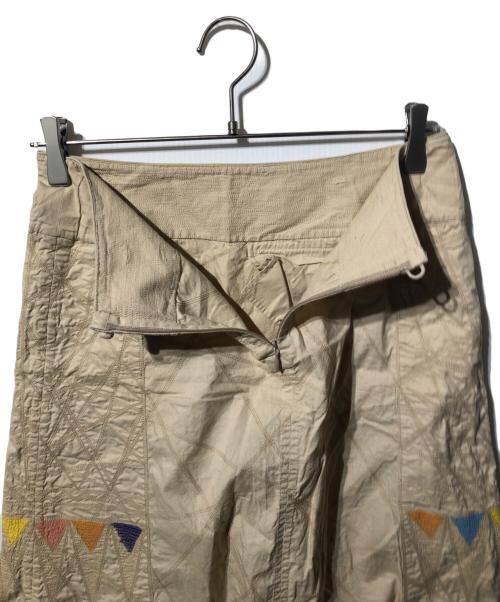 HaaT（ハート）Haat (ハート) 総柄刺繍スカート ベージュ サイズ:2の古着・服飾アイテム