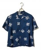 Sun Surfサンサーフ）の古着「総柄アロハシャツ/半袖シャツ」｜ネイビー