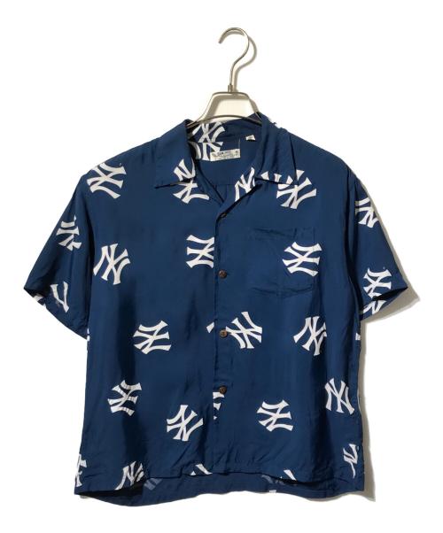 Sun Surf（サンサーフ）Sun Surf (サンサーフ) 総柄アロハシャツ/半袖シャツ ネイビー サイズ:Sの古着・服飾アイテム
