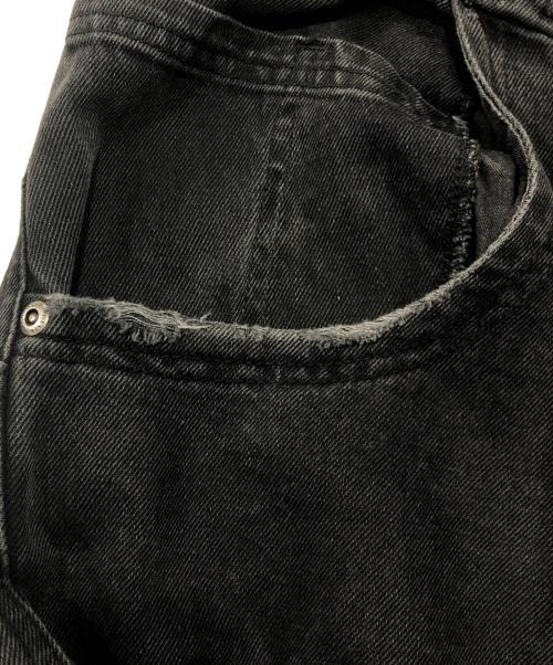 WILLY CHAVARRIA（ウィリーチャバリア）WILLY CHAVARRIA (ウィリーチャバリア) DENIM LAYERED PANTS ブラック サイズ:Lの古着・服飾アイテム