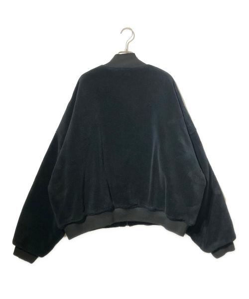 WILLY CHAVARRIA（ウィリーチャバリア）WILLY CHAVARRIA (ウィリーチャバリア) フリースMA-1ジャケット ブラック サイズ:XLの古着・服飾アイテム