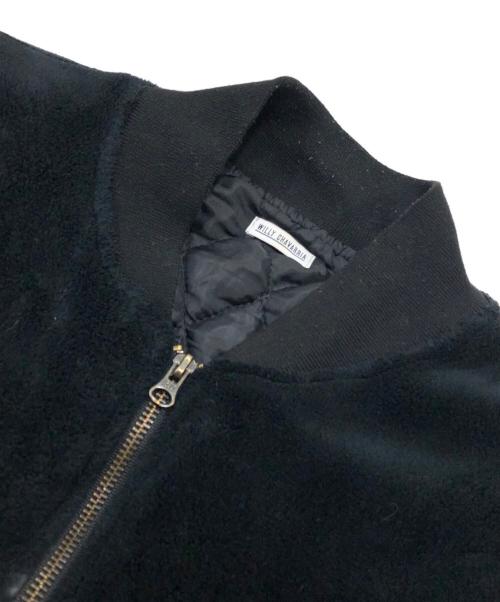 WILLY CHAVARRIA（ウィリーチャバリア）WILLY CHAVARRIA (ウィリーチャバリア) フリースMA-1ジャケット ブラック サイズ:XLの古着・服飾アイテム