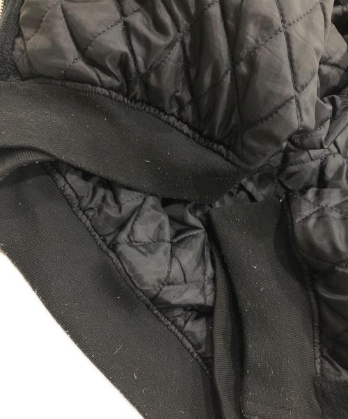 WILLY CHAVARRIA（ウィリーチャバリア）WILLY CHAVARRIA (ウィリーチャバリア) フリースMA-1ジャケット ブラック サイズ:XLの古着・服飾アイテム