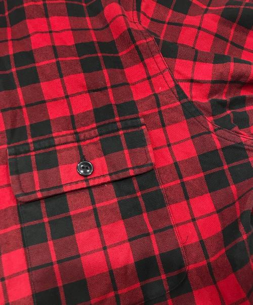 POLO RALPH LAUREN（ポロ・ラルフローレン）POLO RALPH LAUREN (ポロ・ラルフローレン) エルボーパッチチェックシャツ レッド サイズ:Lの古着・服飾アイテム