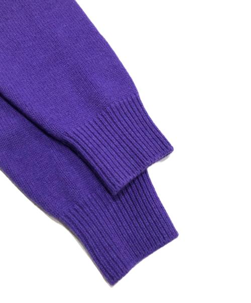 LOUIS VUITTON（ルイ ヴィトン）LOUIS VUITTON (ルイ ヴィトン) タートルネックエンブレムニット パープル サイズ:Mの古着・服飾アイテム