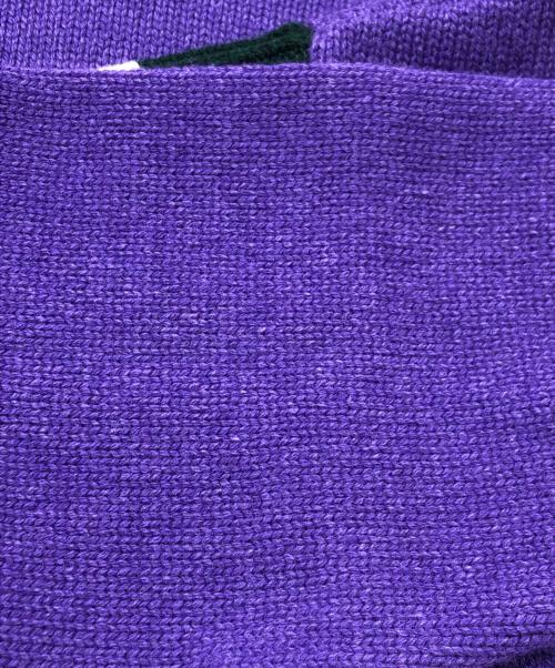 LOUIS VUITTON（ルイ ヴィトン）LOUIS VUITTON (ルイ ヴィトン) タートルネックエンブレムニット パープル サイズ:Mの古着・服飾アイテム