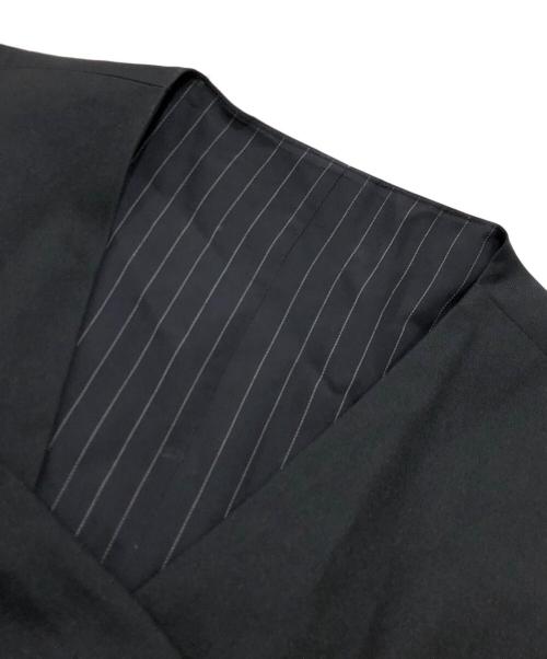 My Beautiful Landlet（マイビューティフルランドレット）My Beautiful Landlet (マイビューティフルランドレット) ギャバジンリバーシブルノーカラーコート ブラック サイズ:1の古着・服飾アイテム