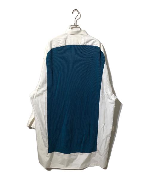 Maison Margiela（メゾンマルジェラ）Maison Margiela (メゾンマルジェラ) ニットレイヤードシャツワンピース ホワイト サイズ:XXSの古着・服飾アイテム