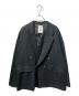 MAISON SPECIAL（メゾンスペシャル）の古着「Chambray Prime-Over Double Tailored Jacket/ジャケット」｜ブラック