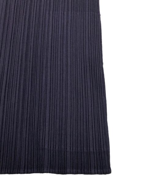 PLEATS PLEASE（プリーツプリーズ）PLEATS PLEASE (プリーツプリーズ) ダブルジップアッププリーツジャケット パープル サイズ:3の古着・服飾アイテム