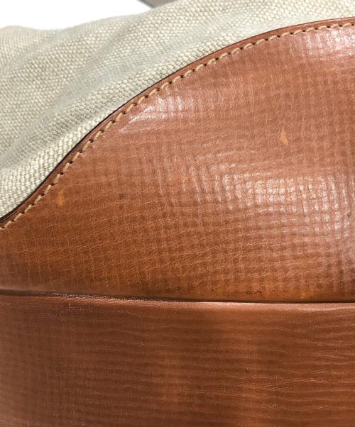 Daniel&Bob（ダニエル＆ボブ）Daniel&Bob (ダニエル＆ボブ) キャンバスワンショルダーバッグ ブラウン×ベージュの古着・服飾アイテム