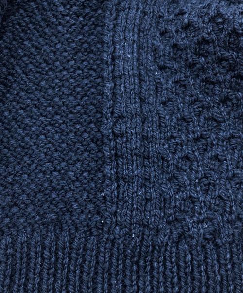 INVERALLAN（インバーアラン）INVERALLAN (インバーアラン) 4Aウールクルーネックニットカーディガン マルチカラー サイズ:表記なしの古着・服飾アイテム