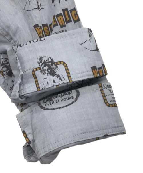 Hysteric Glamour（ヒステリックグラマー）Hysteric Glamour (ヒステリックグラマー) 総柄長袖シャツ グレー サイズ:Freeの古着・服飾アイテム