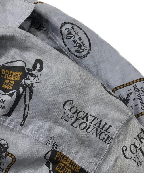 Hysteric Glamour（ヒステリックグラマー）Hysteric Glamour (ヒステリックグラマー) 総柄長袖シャツ グレー サイズ:Freeの古着・服飾アイテム