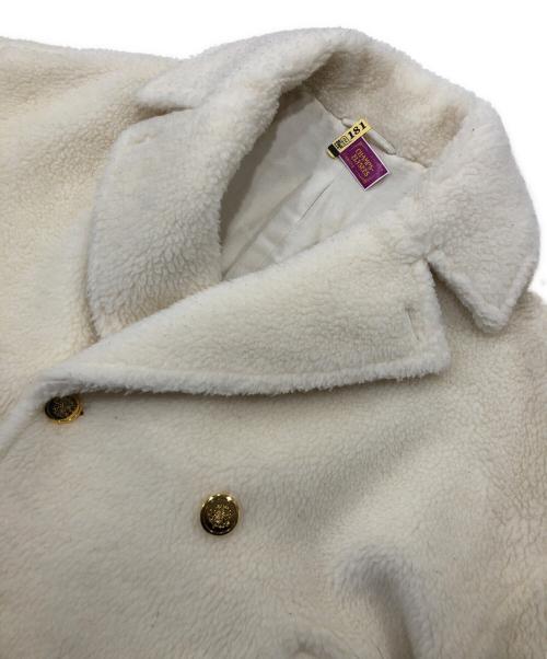 THIRD MAGAZINE（サードマガジン）THIRD MAGAZINE (サードマガジン) 金釦ボアPコート ベージュ サイズ:Vの古着・服飾アイテム