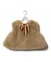 ESMOK (エスモック) ファーベスト/ A line fur vest beige ブラウン サイズ:Free：14000円