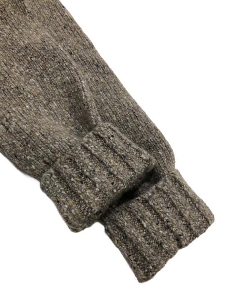 POLO RALPH LAUREN（ポロ・ラルフローレン）POLO RALPH LAUREN (ポロ・ラルフローレン) RLレタードロゴクルーニット ベージュ サイズ:Mの古着・服飾アイテム