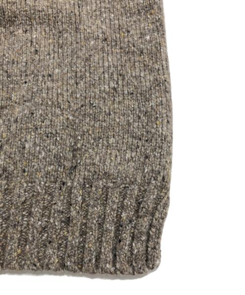 POLO RALPH LAUREN（ポロ・ラルフローレン）POLO RALPH LAUREN (ポロ・ラルフローレン) RLレタードロゴクルーニット ベージュ サイズ:Mの古着・服飾アイテム