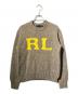 POLO RALPH LAUREN（ポロ・ラルフローレン）の古着「RLレタードロゴクルーニット」｜ベージュ