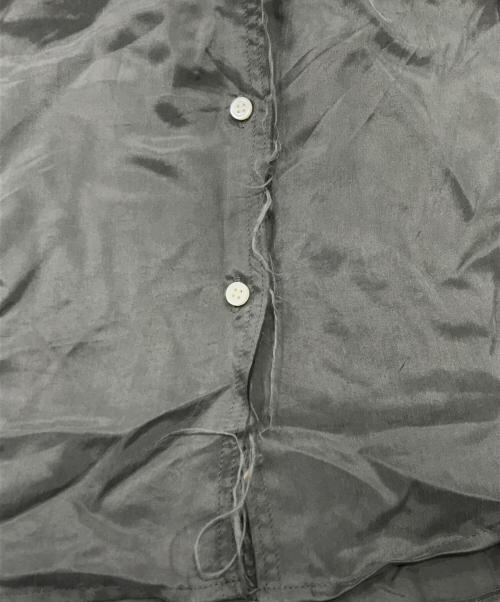 ETRE TOKYO（エトレトウキョウ）ETRE TOKYO (エトレトウキョウ) カフスカットオフキュプラシャツ/長袖シャツ グレー サイズ:Fの古着・服飾アイテム