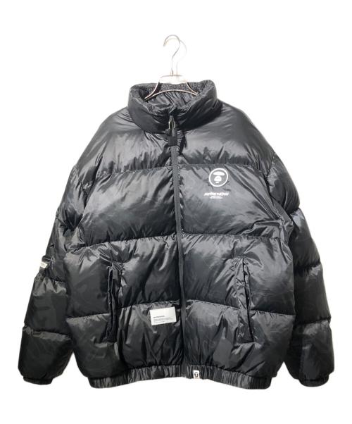 A BATHING APE（ア ベイシング エイプ）A BATHING APE (ア ベイシング エイプ) ダウンジャケット ブラック サイズ:ＸＬの古着・服飾アイテム
