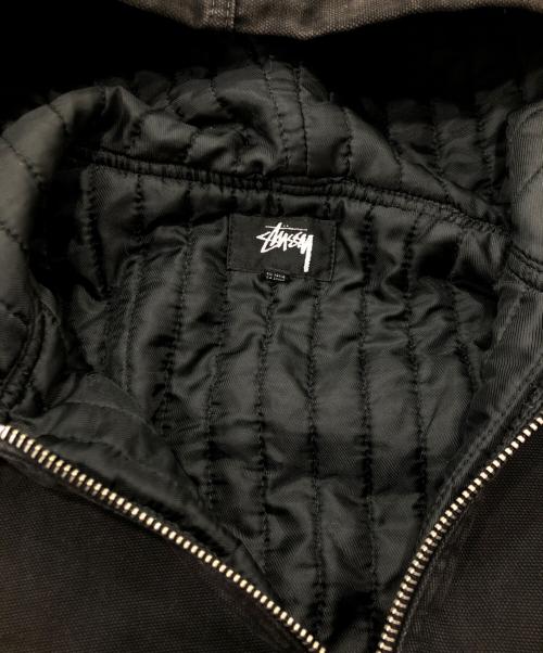 stussy（ステューシー）stussy (ステューシー) Canvas Insulated Work ジャケット（キャンバス　インサレーション　ワーク　ジャケット） ブラック サイズ:Ｌの古着・服飾アイテム
