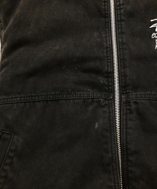 stussy（ステューシー）stussy (ステューシー) Canvas Insulated Work ジャケット（キャンバス　インサレーション　ワーク　ジャケット） ブラック サイズ:Ｌの古着・服飾アイテム