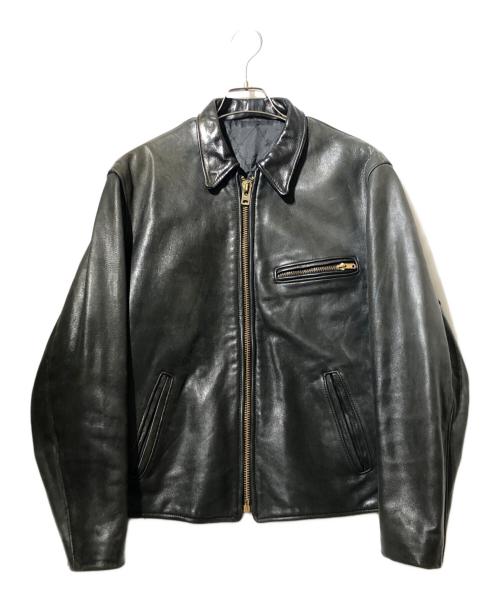 VINTAGE（ヴィンテージ）VINTAGE (ヴィンテージ) レザージャケット ブラック サイズ:表記なしの古着・服飾アイテム