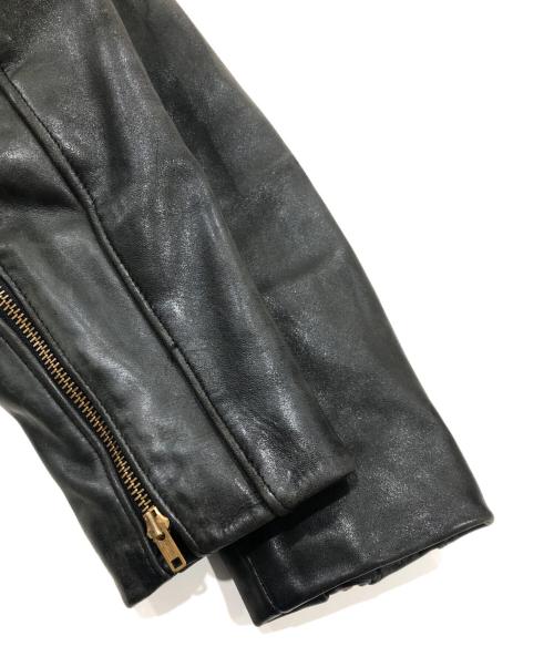 VINTAGE（ヴィンテージ）VINTAGE (ヴィンテージ) レザージャケット ブラック サイズ:表記なしの古着・服飾アイテム