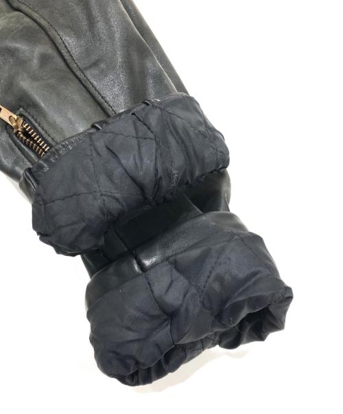 VINTAGE（ヴィンテージ）VINTAGE (ヴィンテージ) レザージャケット ブラック サイズ:表記なしの古着・服飾アイテム