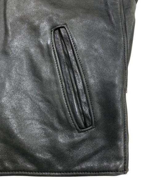 VINTAGE（ヴィンテージ）VINTAGE (ヴィンテージ) レザージャケット ブラック サイズ:表記なしの古着・服飾アイテム