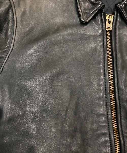 VINTAGE（ヴィンテージ）VINTAGE (ヴィンテージ) レザージャケット ブラック サイズ:表記なしの古着・服飾アイテム