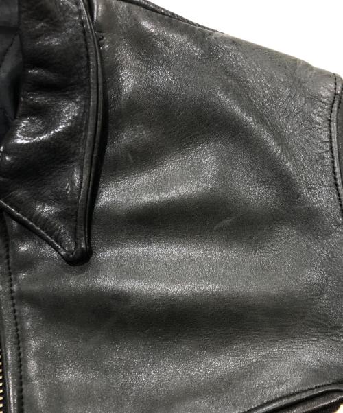 VINTAGE（ヴィンテージ）VINTAGE (ヴィンテージ) レザージャケット ブラック サイズ:表記なしの古着・服飾アイテム