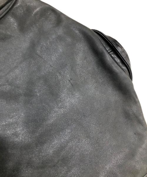 VINTAGE（ヴィンテージ）VINTAGE (ヴィンテージ) レザージャケット ブラック サイズ:表記なしの古着・服飾アイテム