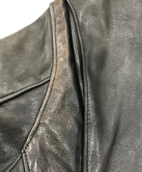 VINTAGE（ヴィンテージ）VINTAGE (ヴィンテージ) レザージャケット ブラック サイズ:表記なしの古着・服飾アイテム