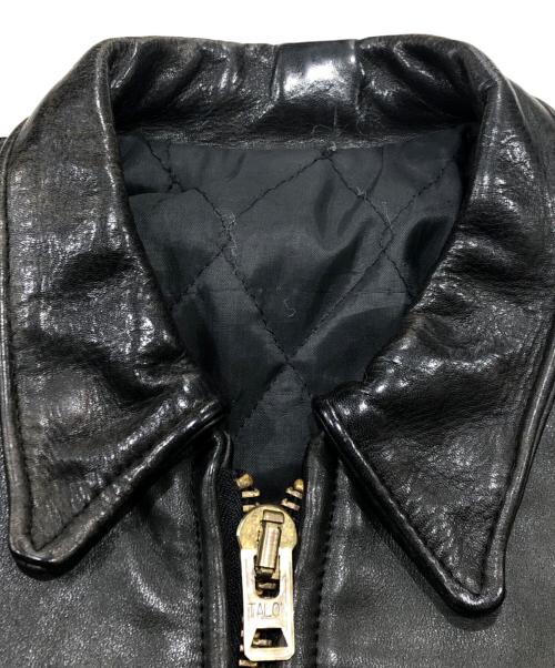 VINTAGE（ヴィンテージ）VINTAGE (ヴィンテージ) レザージャケット ブラック サイズ:表記なしの古着・服飾アイテム