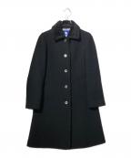 BURBERRY BLUE LABELバーバリーロンドンブルーレーベル）の古着「エコファーウールコート」｜ブラック