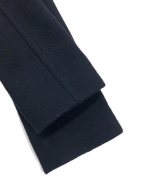 BURBERRY BLUE LABEL（バーバリーロンドンブルーレーベル）BURBERRY BLUE LABEL (バーバリーロンドンブルーレーベル) エコファーウールコート ブラック サイズ:38の古着・服飾アイテム