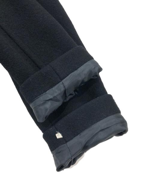 BURBERRY BLUE LABEL（バーバリーロンドンブルーレーベル）BURBERRY BLUE LABEL (バーバリーロンドンブルーレーベル) エコファーウールコート ブラック サイズ:38の古着・服飾アイテム