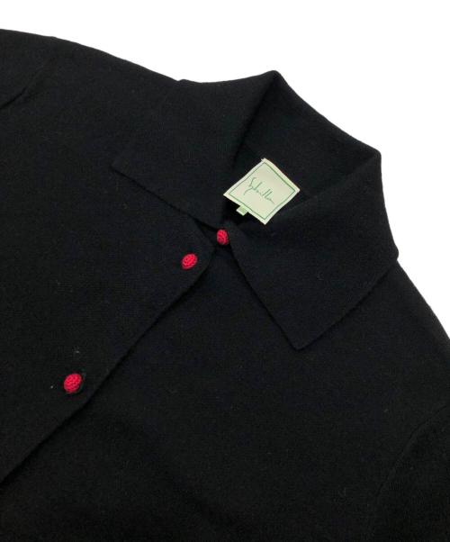 Sybilla（シビラ）Sybilla (シビラ) タイルモチーフニットジャケット ブラック サイズ:Freeの古着・服飾アイテム