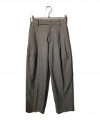 H BEAUTY&YOUTHエイチ ビューティー&ユース）の古着「ウールミックススラックス」｜ブラウン